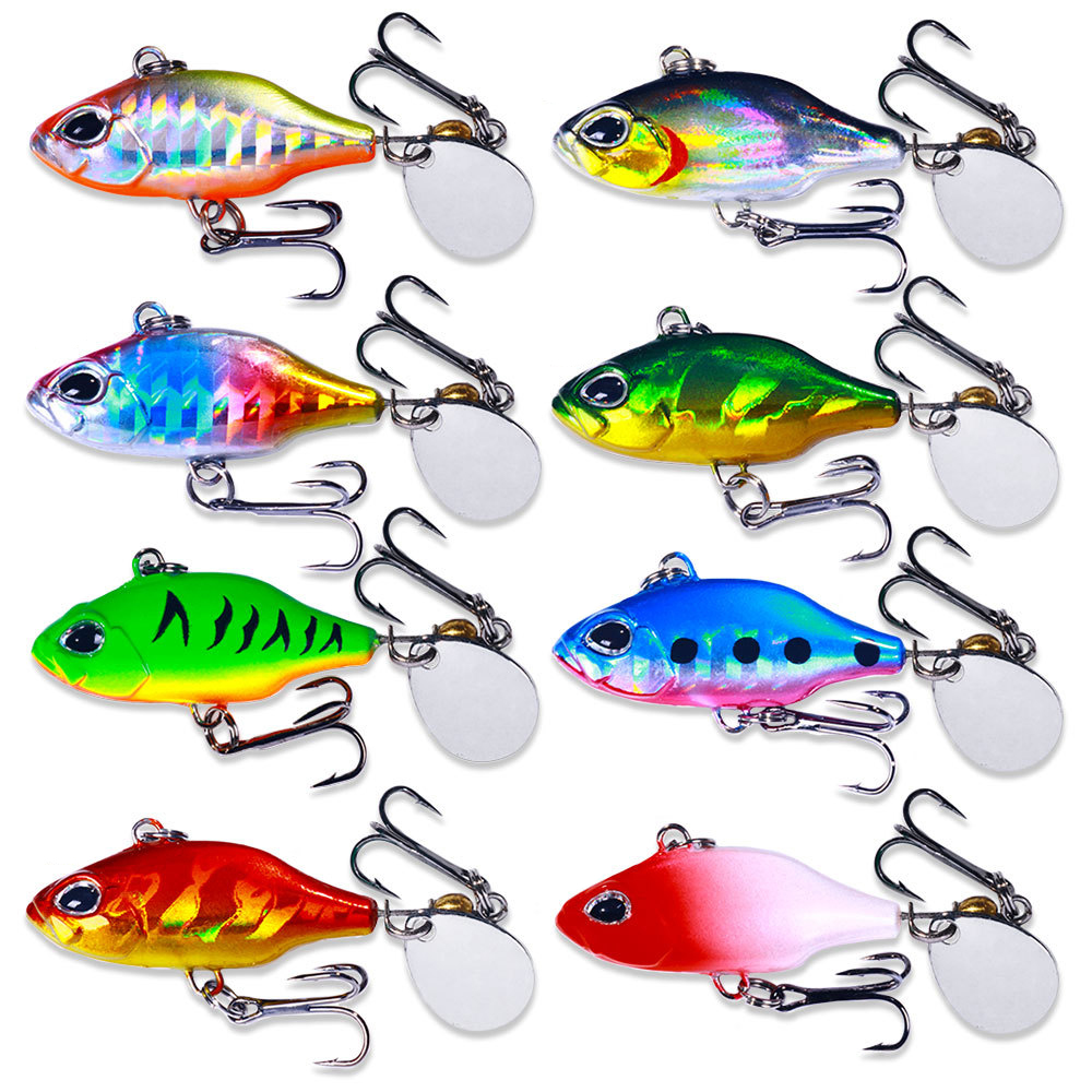 Fishing Lure Spoon - 1 adet dönen VIB titreşim yem