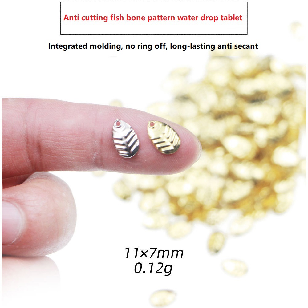 Fishing Lure Spoon - 50 adet/grup DIY Balıkçılık Spinner Payet