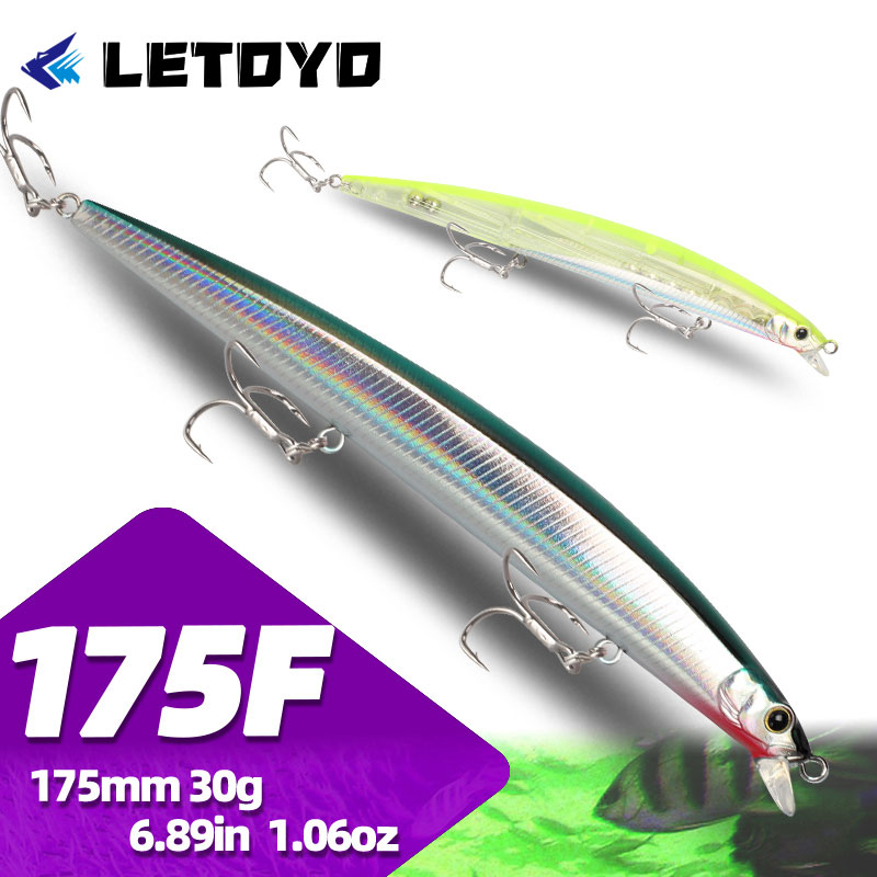 Fishing Lure Topwater - LETOYO 175mm 30g Balıkçılık Minnow Malzemeleri