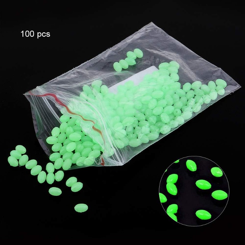 100 adet/grup Oval Gece Aydınl - Fishing Lure Making Kit incelemesi ve fiyatı