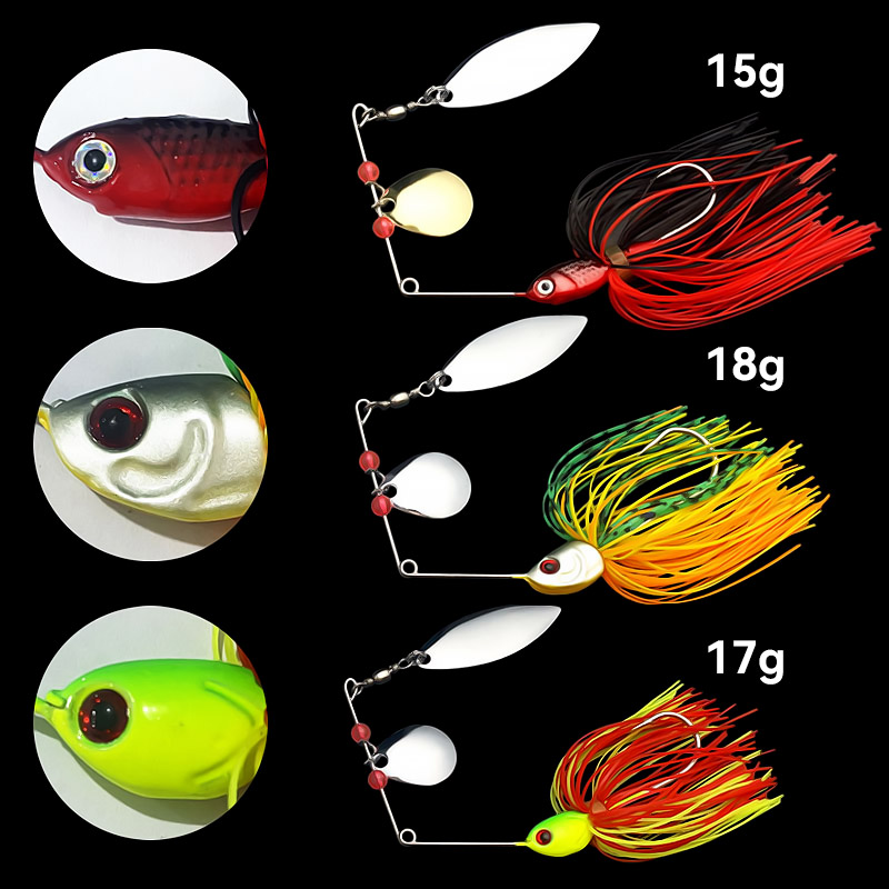 Bazuka 15g 18g Spinnerbait Bal - Fishing Lure Spoon incelemesi ve fiyatı