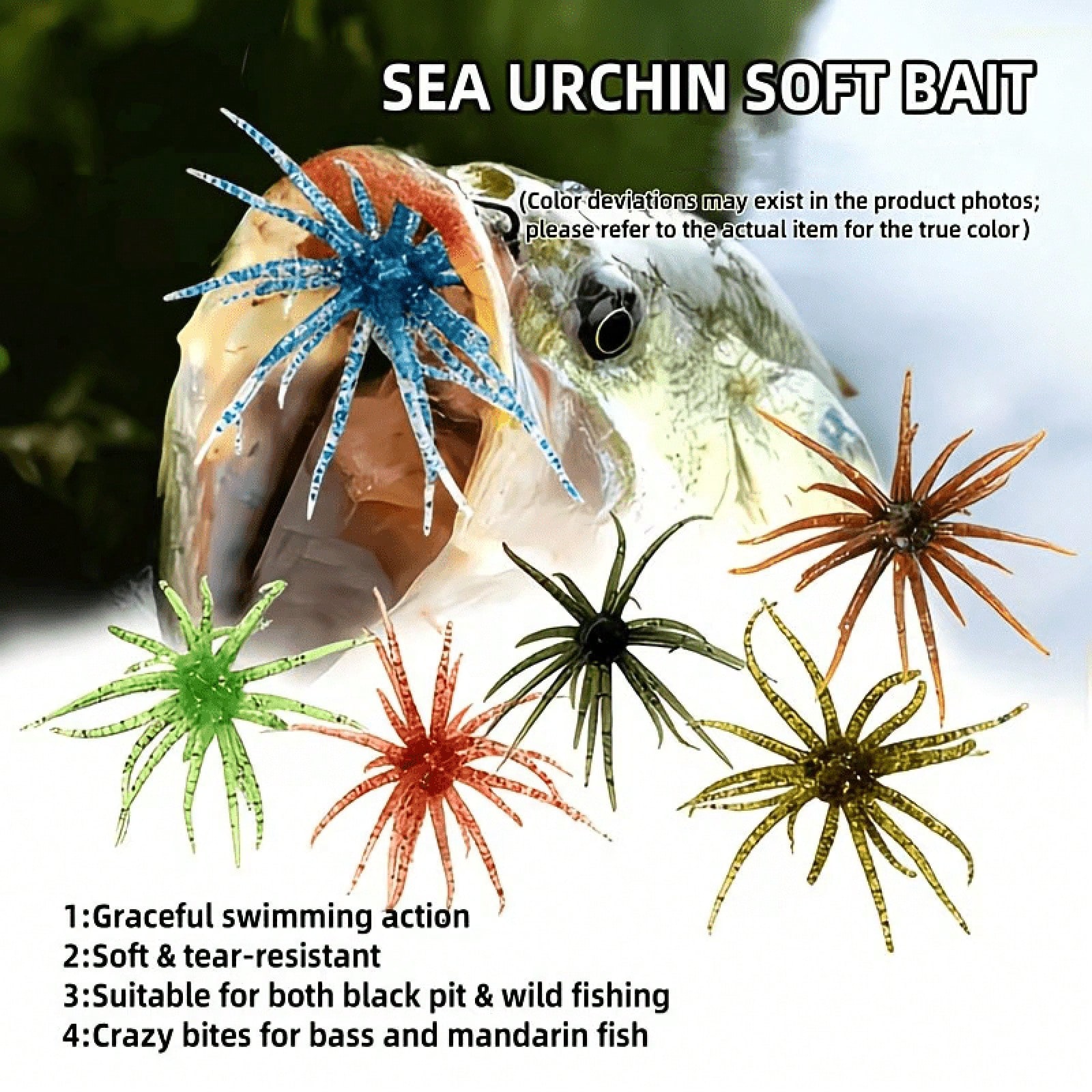 6 Adet Deniz Kestanesi Yumuşak - Fishing Lure Topwater incelemesi ve fiyatı
