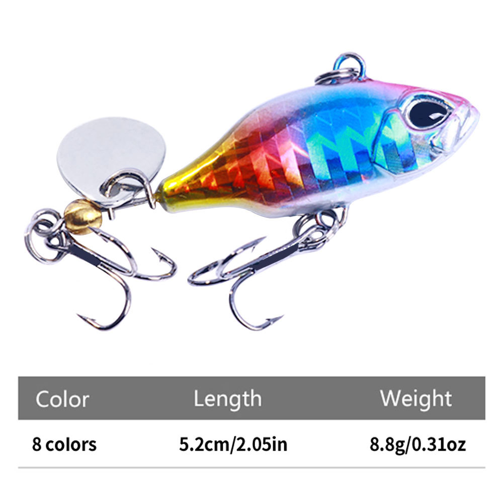 1 adet dönen VIB titreşim yem  - Fishing Lure Spoon incelemesi ve fiyatı