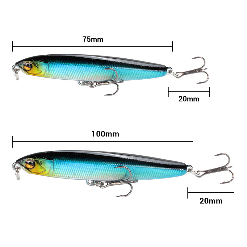 1 adet 75mm 13.6g Kalem Cazibe - Fishing Lure Topwater incelemesi ve fiyatı